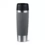 EMSA N2022300 Travel Mug Classic Grande θερμική κούπα, 500 ml, ανοξείδωτο ατσάλι/PP/σιλικόνη, καπάκι Quick Press, γκρι