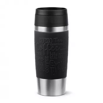 EMSA Travel Mug Classic N2020200 ποτήρι ταξιδιού 360 ml μαύρο, ανοξείδωτο ατσάλι ανοξείδωτο ατσάλι
