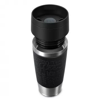 EMSA Travel Mug Classic N2020200 ποτήρι ταξιδιού 360 ml μαύρο, ανοξείδωτο ατσάλι ανοξείδωτο ατσάλι