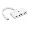 Lindy μετατροπέας USB 3.2 Type-C σε HDMI με θύρα USB Type-A και Power Delivery