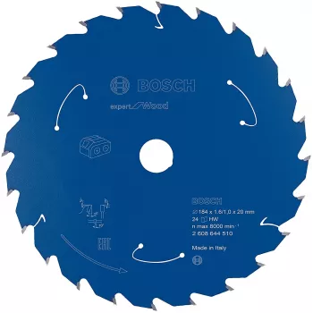 Bosch 2608644510 Expert for Wood δίσκος κυκλικού πριονιού, Ø 184 mm, 24 δόντια, οπή 20 mm