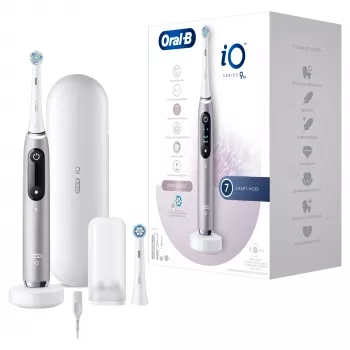 Oral-B iO Series 9n οδοντόβουρτσα περιστροφική-παλμική για ενήλικες ροζ