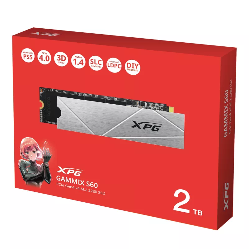 Δίσκος SSD ADATA 2 TB M.2 PCI Express 4.0 NVMe GAMMIX S60
