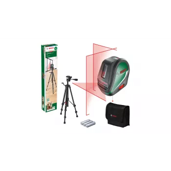 Bosch UniversalLevel 3 Set 0603663905 λέιζερ σταυρωτών γραμμών, κόκκινες γραμμές, 10 m, πράσινο/μαύρο