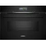 Siemens iQ700 CM776GKB1 Φούρνος 45 L 900 W Μαύρο, Ανοξείδωτο ατσάλι