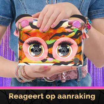 Purse Pets, Purrisma Διαδραστικό παιχνίδι τίγρης-κατοικίδιου & τσάντα ώμου, πάνω από 30 ήχοι & αντιδράσεις, παιδικό παιχνίδι για κορίτσια & tweens