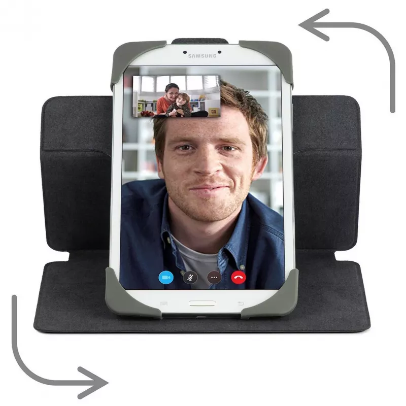 Targus SafeFit Rotating Universal THZ643GL θήκη flip για tablet 7–8 ιντσών, πολυουρεθάνη, μαγνητικό κλείσιμο, μαύρη