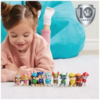 PAW Patrol, 10η επέτειος, All Paws On Deck σετ δώρου με 10 συλλεκτικές φιγούρες δράσης, παιδικό παιχνίδι για παιδιά από 3 ετών