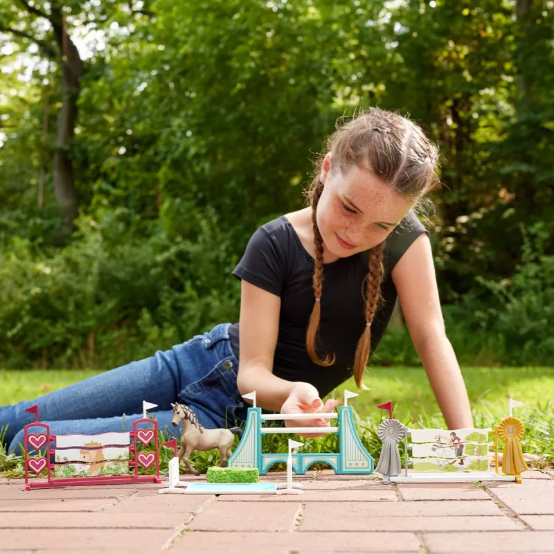 Φράχτης με φιγούρες Schleich HORSE CLUB 42612 Πολύχρωμο