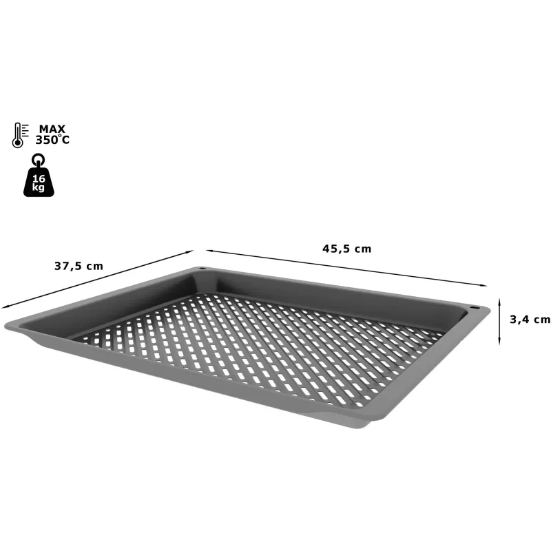 Neff Z1655CA0 Εξάρτημα φούρνου/αξεσουάρ Πλάκα ψησίματος Γκρι