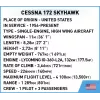 Παιχνίδι κατασκευών Cobi Cessna 172 Skyhawk Λευκό κιτ