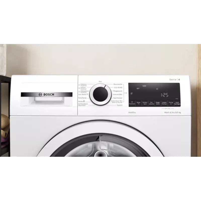 Bosch Serie 4 WNA13441 Πλυντήριο-στεγνωτήριο ελεύθερο μπροστινής φόρτωσης λευκό