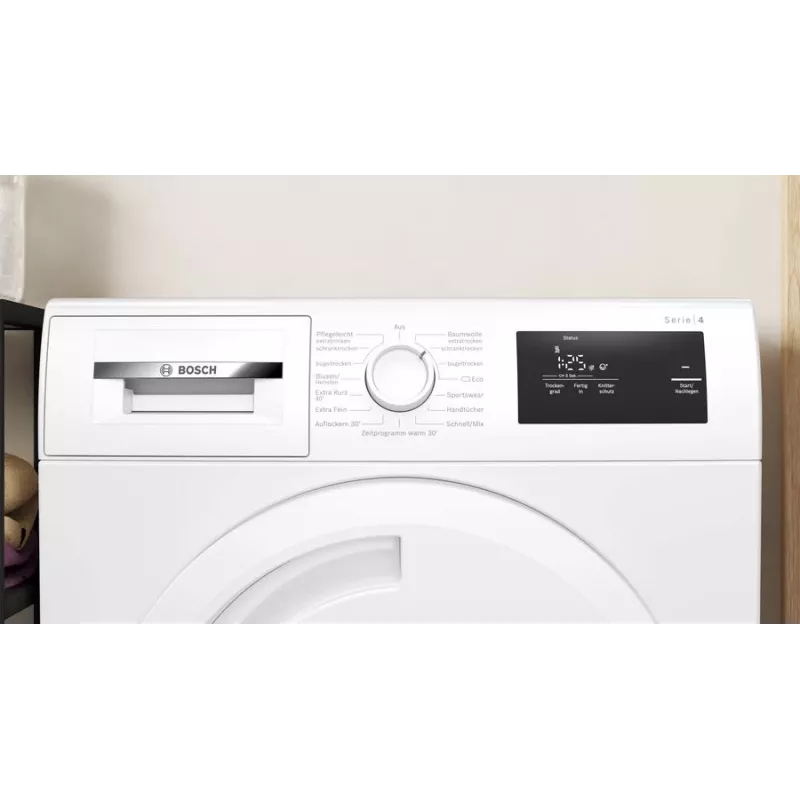 Bosch Serie 4 WTH83003 Στεγνωτήριο ρούχων ελεύθερο μπροστινής φόρτωσης 7 kg λευκό