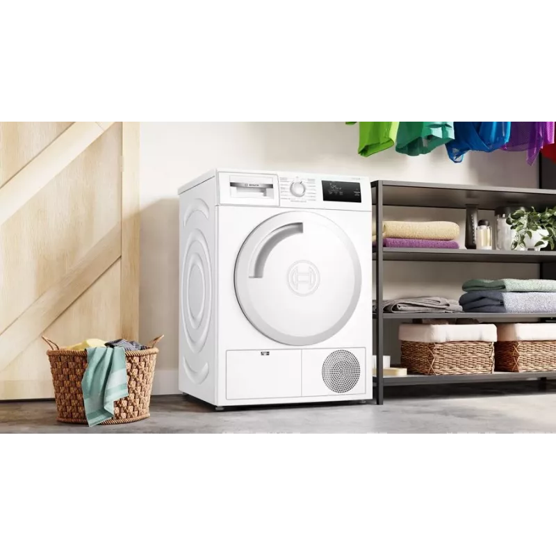 Bosch Serie 4 WTH83003 Στεγνωτήριο ρούχων ελεύθερο μπροστινής φόρτωσης 7 kg λευκό