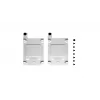 FRACTAL DESIGN σετ βάσης SSD – Τύπος B λευκό συσκευασία δύο τεμ.