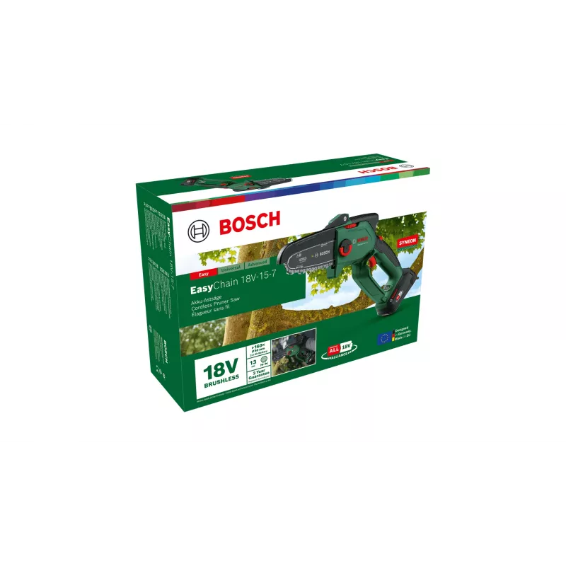Bosch EasyChain 18V-15-7 Μαύρο, Πράσινο
