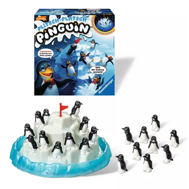 Ravensburger 213252 Plitsch-Platsch Pinguin παιχνίδι επιδεξιότητας, από 4 ετών