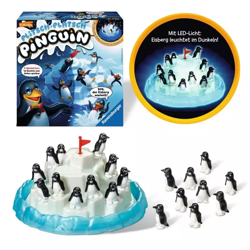 Ravensburger 213252 Plitsch-Platsch Pinguin παιχνίδι επιδεξιότητας, από 4 ετών