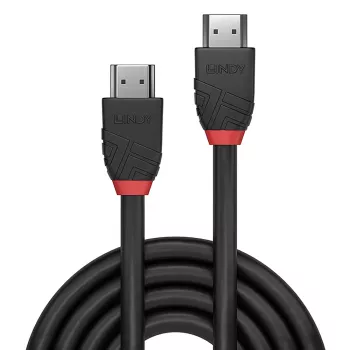 Lindy 1m καλώδιο High Speed HDMI, σειρά Schwarz, 1 m, HDMI Type-A (Standard), HDMI Type-A (Standard), 4096 x 2160 Pixel, 18 Gbit/s, μαύρο