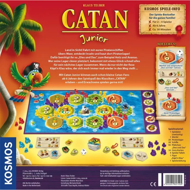 Kosmos 697495 Catan Junior επιτραπέζιο παιχνίδι, στρατηγικής, από 10 ετών