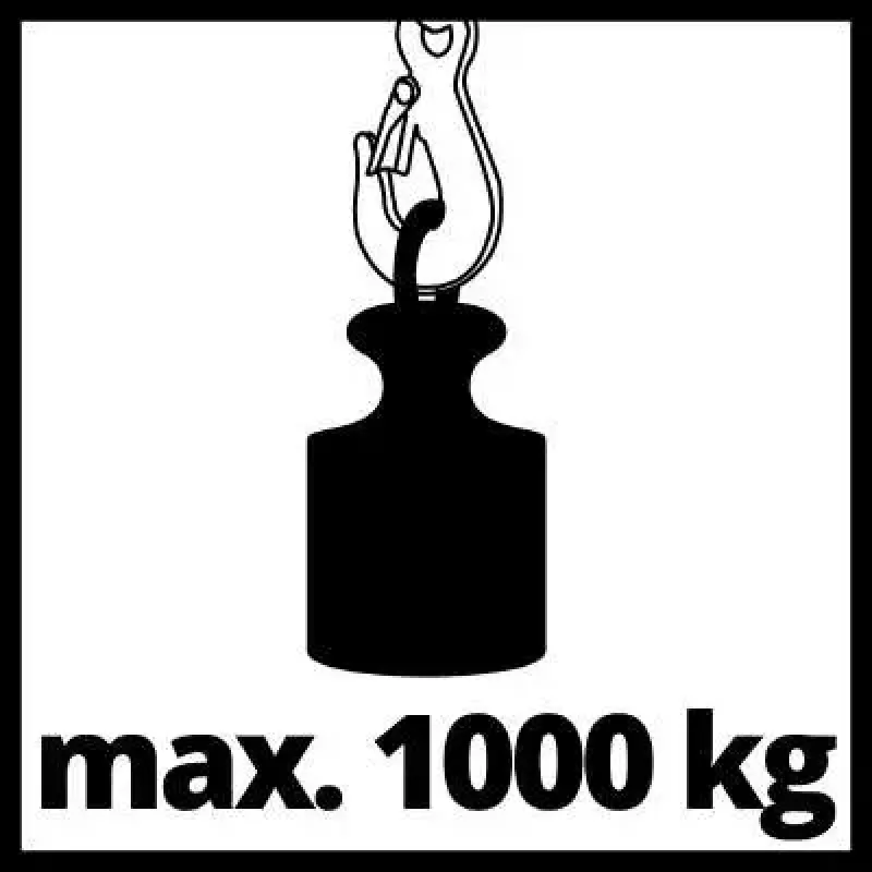 Παλάγκο αλυσίδας Einhell TC-CH 1000 1000 kg 2,5 m κόκκινο ασημί