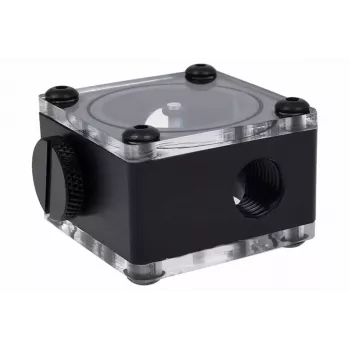 Alphacool Eisfluegel δείκτης ροής G1/4, τετράγωνος, ακετάλη, μαύρο