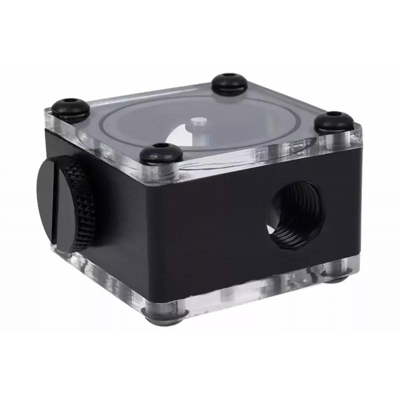 Alphacool Eisfluegel δείκτης ροής G1/4, τετράγωνος, ακετάλη, μαύρο