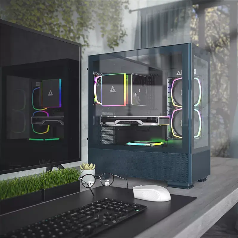 Κουτί PC Montech SKY TWO Midi Tower μπλε