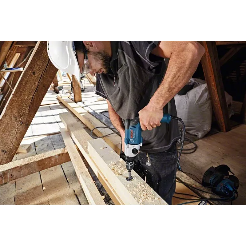 Bosch GBM 13-2 RE Professional δράπανο, 750 W, 3000 σ.α.λ., 39,5 Nm, τσοκ ταχείας σύσφιξης, μπλε