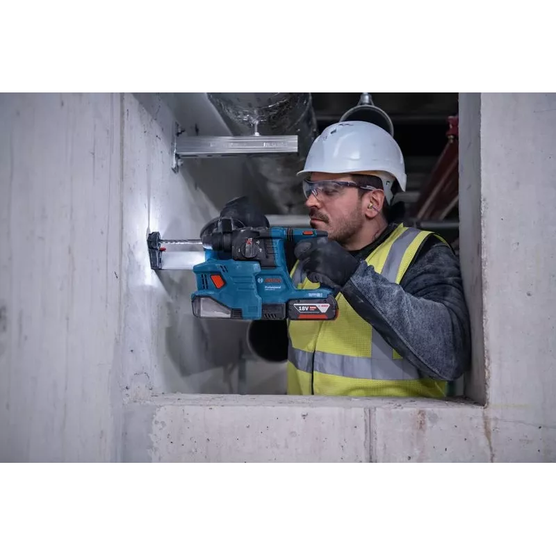 Bosch GDE 18V-12 Professional εξάρτημα απορρόφησης σκόνης μπαταρίας, 18 V, μέγ. Ø τρυπανιού 10 mm, χωρίς μπαταρία, μπλε