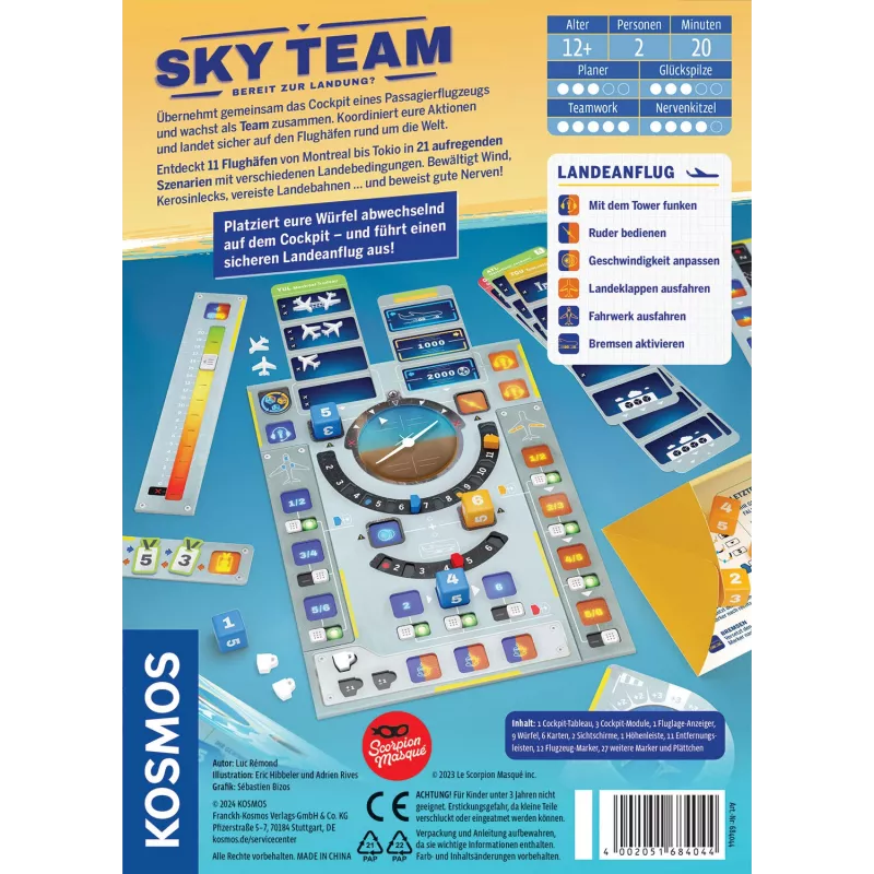Kosmos Sky Team 20 min Επιτραπέζιο παιχνίδι Ταξίδι/Περιπέτεια