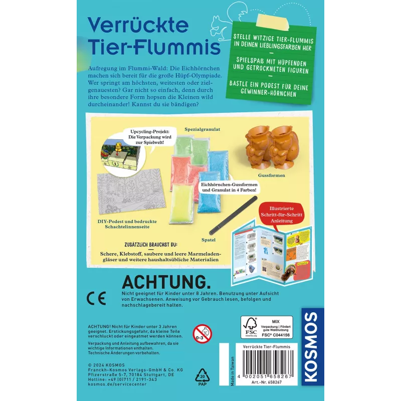 Kosmos 658267 Verrückte Tier-Flummis κιτ πειραμάτων, από 8 ετών