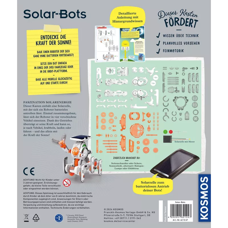 Kosmos Solar Bots, Κουτί πειραμάτων, Ανανεώσιμη ενέργεια, 8 έτη