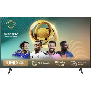 Hisense 50E6NT έξυπνη τηλεόραση 4K Ultra HD 126 cm (50 ιντσών), Wi-Fi, Bluetooth, HDR10+, 300 cd/m², μαύρη
