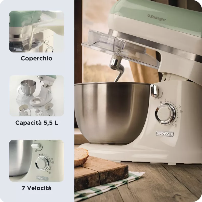 Κουζινομηχανή Ariete 1588 2400 W 5,5 L πράσινο λευκό