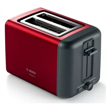 Bosch TAT3P424DE Τοστιέρα 2 φέτες 970 W μαύρο, κόκκινο