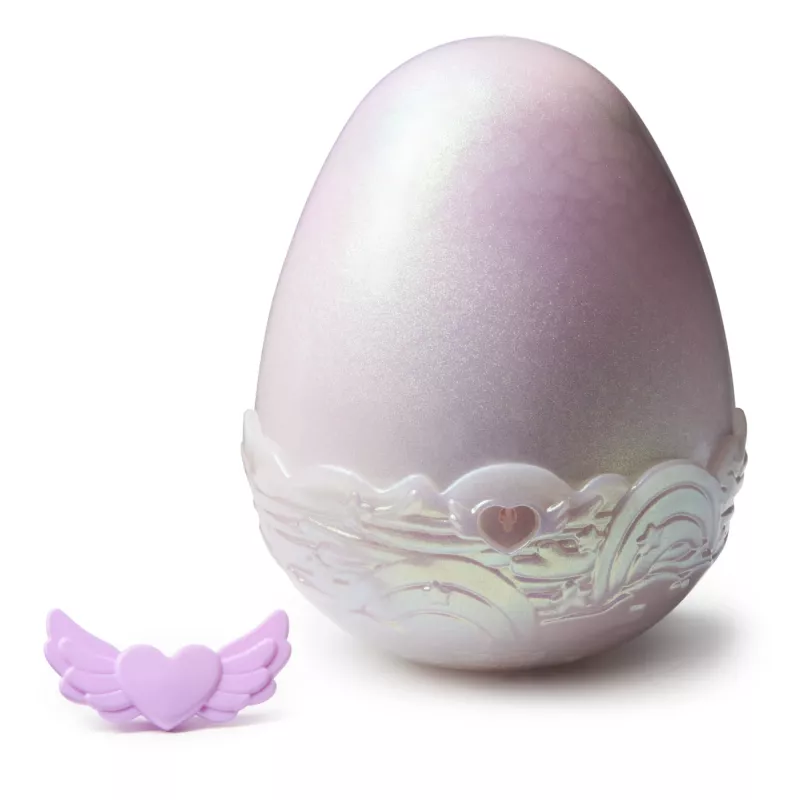 Hatchimals Alive Mystery Hatch Pufficorn Spinmaster μπαταρία AA ροζ λευκό
