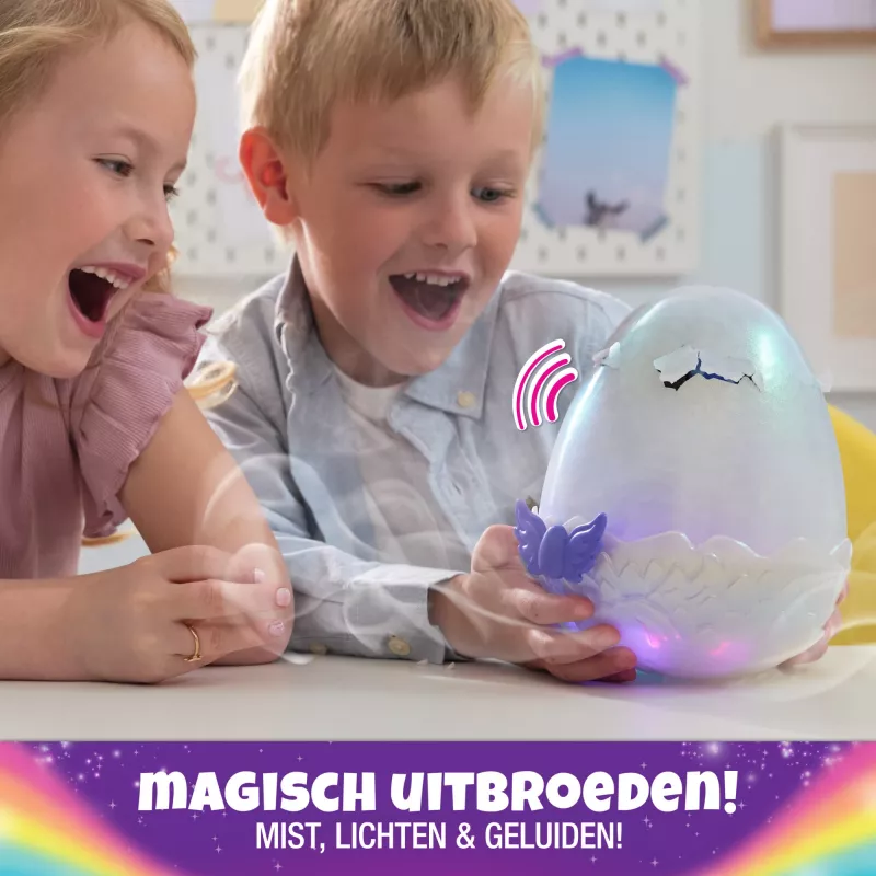 Hatchimals Alive Mystery Hatch Draggle Spinmaster ροζ λευκό AA