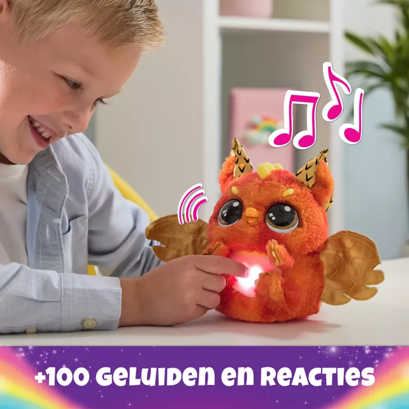 Hatchimals Alive Mystery Hatch Draggle Spinmaster ροζ λευκό AA