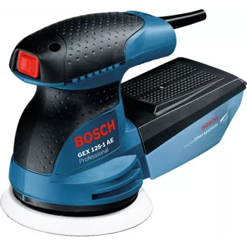 Bosch GEX 125-1 AE Professional έκκεντρο τριβείο, 250 W, 125 mm, 12000 σ.α.λ., τροχιά 2,5 mm, με βαλίτσα, μπλε/μαύρο