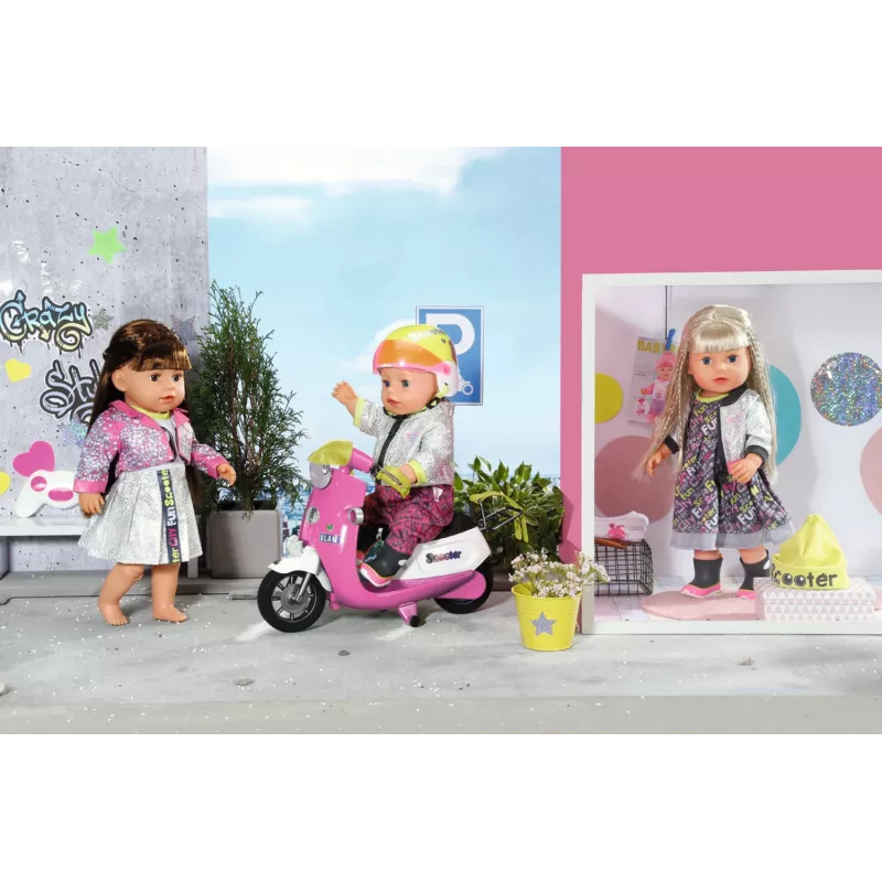 BABY born City Deluxe Scooter Combo Πατίνι κούκλας