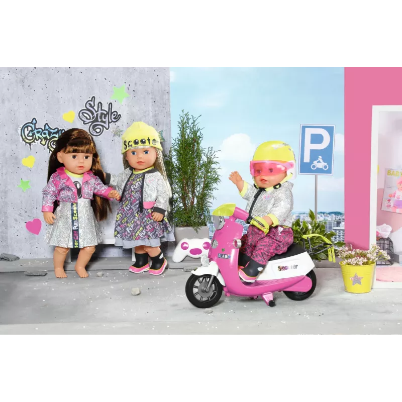 BABY born City Deluxe Scooter Combo Πατίνι κούκλας