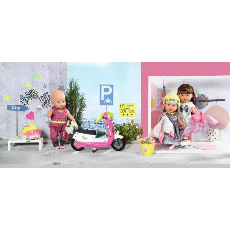 BABY born City Deluxe Scooter Combo Πατίνι κούκλας