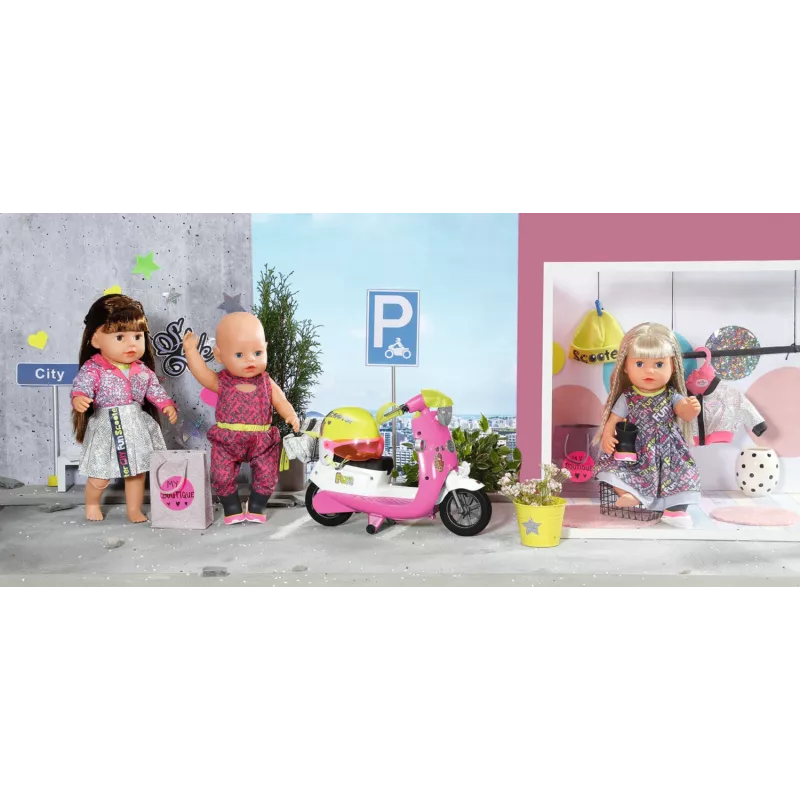 BABY born City Deluxe Scooter Combo Πατίνι κούκλας