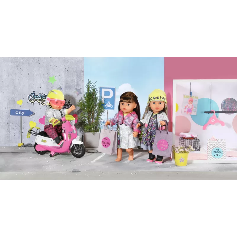 BABY born City Deluxe Scooter Combo Πατίνι κούκλας