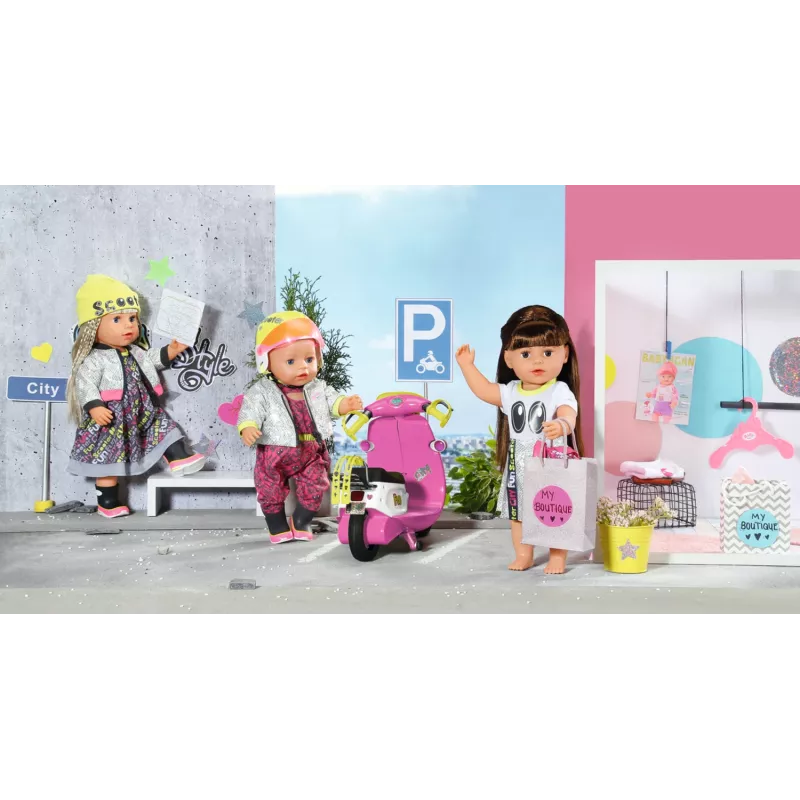 BABY born City Deluxe Scooter Combo Πατίνι κούκλας