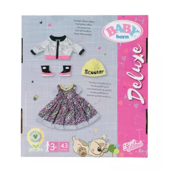 Σετ ρούχων κούκλας BABY born City Deluxe Style από 3 ετών 180 g