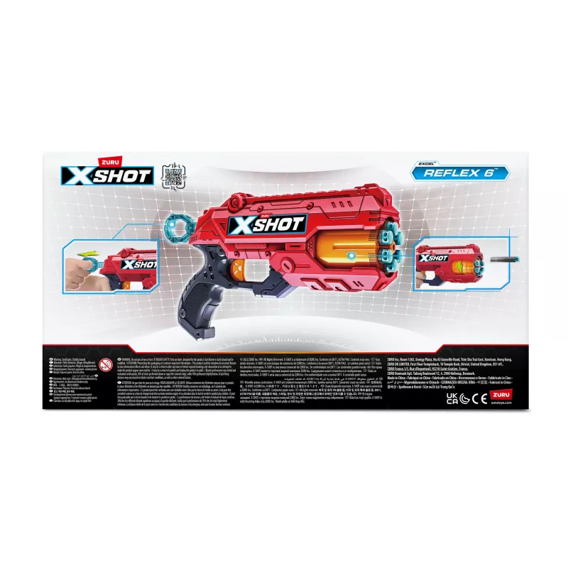 ZURU XSHOT Excel Reflex 6 εκτοξευτής βελών με βέλη