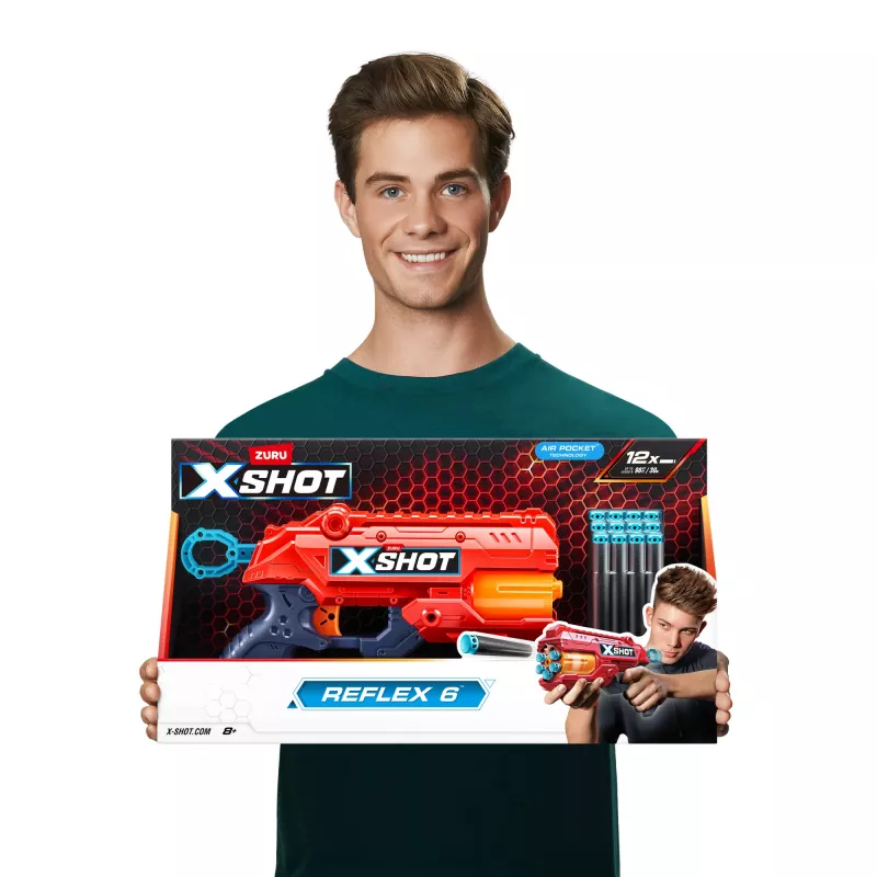 ZURU XSHOT Excel Reflex 6 εκτοξευτής βελών με βέλη