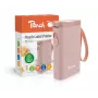 Peach PE110 εκτυπωτής ετικετών, άμεση θερμική εκτύπωση, Bluetooth, ενσωματωμένη μπαταρία, ροζ